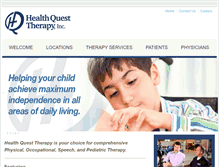 Tablet Screenshot of healthquesttherapy.com